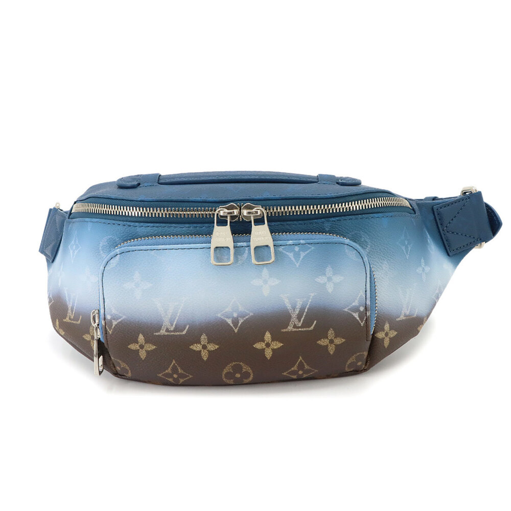 Louis Vuitton Monogram Pigment Rush Bumbag Body Handbag Blue Leather M28023 R...